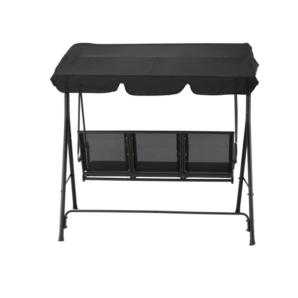 GARDEN SWING WITH TEXTILENE 170 x 110 x 153 cm BLACK *3118