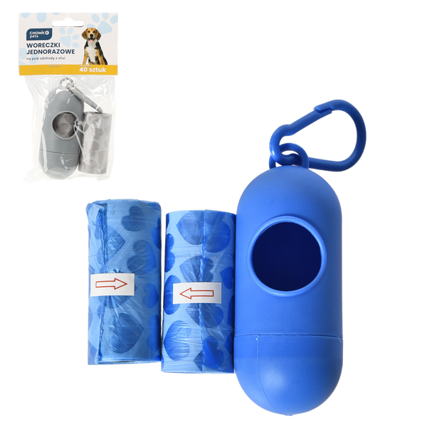 POUTKA NA PSÍ EXCREMENTY + ETUI 40 KS MIX BARV *9691
