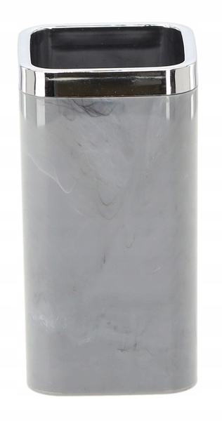 5-PIECE BATHROOM SET SQUARE MARBLE GREY