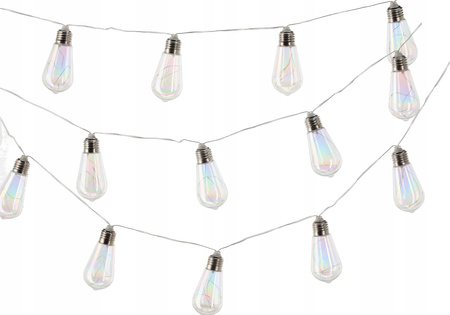 SOLÁRNA ZÁHRADNÁ GIRLANDA DĹŽKA 2 + 3,8 M FELISI 20 LED OPÁLOVÁ STUDENÁ BIELA *3569