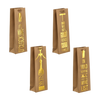 GIFT BAG FOR WINE BROWN 36 X 12,5 X 8,5 CM PACK=48PCS