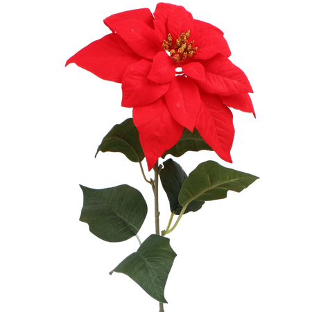 ARTIFICIAL FLOWER - POINSETTIA 72 CM RED