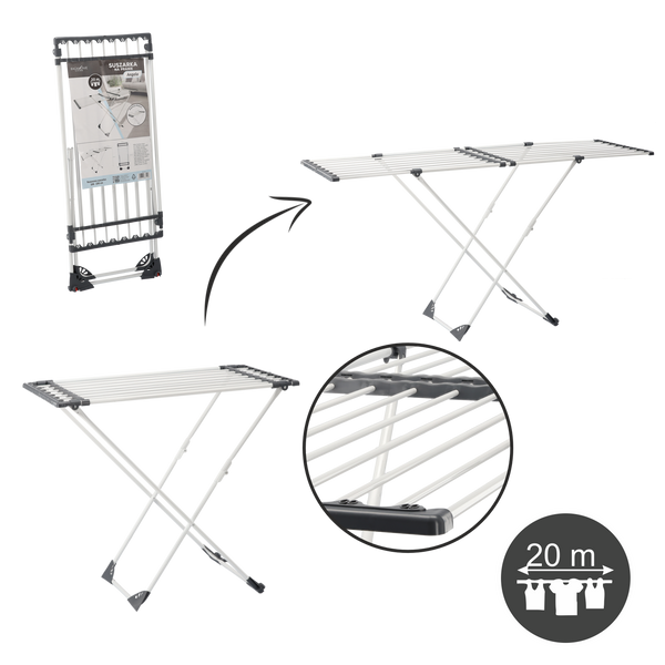 Uscător de rufe "ANGELA" 108-190 x 56 x 95 CM *1426