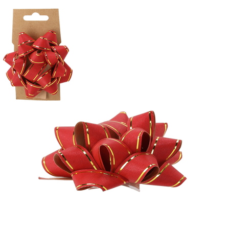 GIFT WRAP RIBBON 10CM - RED pack=24pcs.*7687