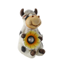GARDEN FIGURINE – COW WITH FLOWER 19 X 22 X 23 CM LED