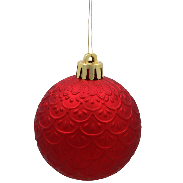 KPL. 16 BOMBEK 6 CM RED / GOLD / SILVER *3771