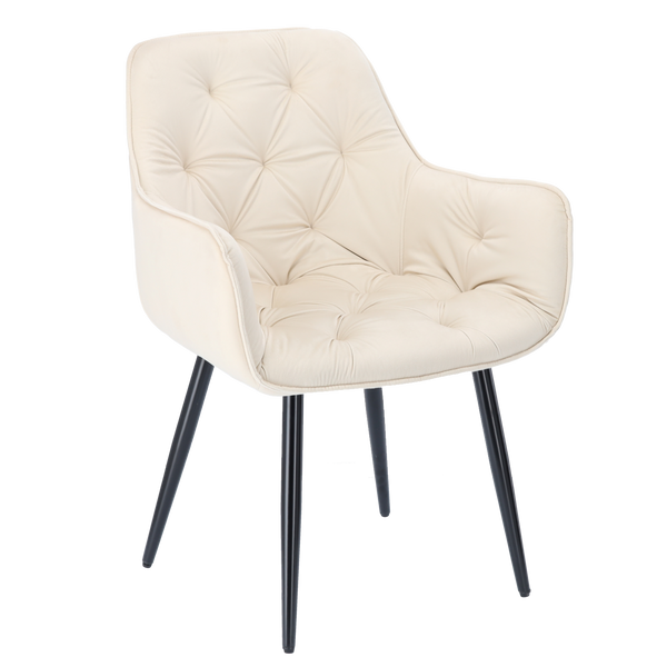 KRZESŁO WELUROWE BEŻOWE *6567