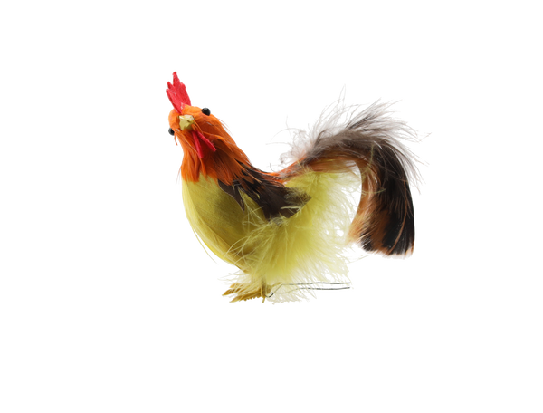 KPL. 3 VELIKONOČNÍCH OZDOB - KOHOUTI 8 CM MIX BARVY *9526