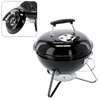 CHARCOAL KETTLE BBQ ON LEGS WITH LID 37 x 37 x 44 CM