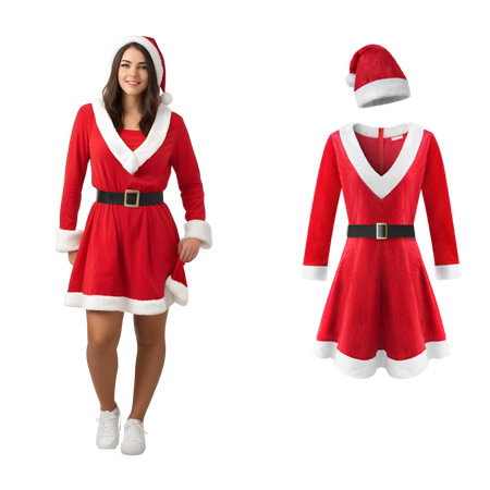 WOMAN SANTA DRESS