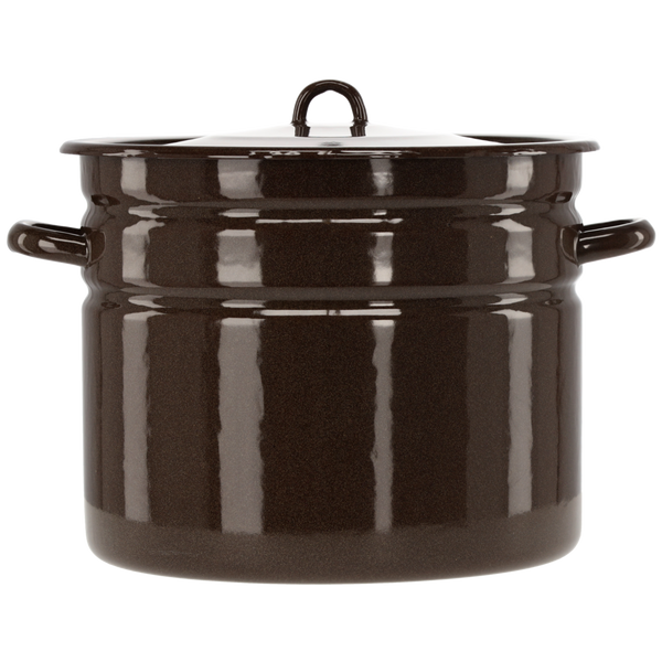 GARNEK EMALIOWANY PROSTY 20 L 32 CM BRĄZ Z/P *3592