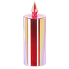 LED LAMPIÓN - ČERVENÁ SVIEČKA 8.9 x 25 CM *1792