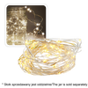 ȘERPA DE LUMINĂ CU SÂRMĂ DECORATIVĂ FUNCȚIONÂND PE BATERII CU 40 DE LEDURI ambalaj=20buc *2643
