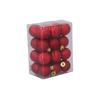 KPL. 24 BOMBIEK 3 CM ČERVENÝ/ZLATÝ/STRIEBORNÝ MIX VZOROV *7146