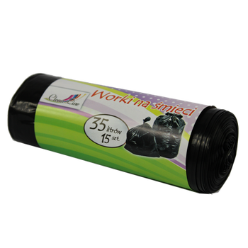 EXTRA STRONG GARBAGE BAGS 35L A'15 BLACK