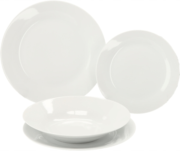 KPL. OBIADOWY 18 EL. OKRĄGŁY BIAŁY *9307