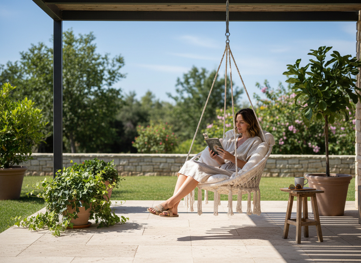 FOTEL WISZĄCY - BOCIANIE GNIAZDO Z PODUSZKĄ 80 x 60 x 120 CM BEŻOWY/SZARY pol_pl_FOTEL-WISZACY-BOCIANIE-GNIAZDO-Z-PODUSZKA-80-x-60-x-120-CM-BEZOWY-SZARY-313_6