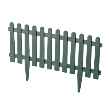 SET OF 4 GARDEN STAKES 55 x 34 CM GREEN
