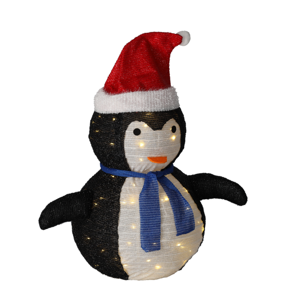 ŚWIĄTECZNA OZDOBA - PINGWIN LED 75 CM 50L CIEPŁY BIAŁY WEWN/ZEWN *8417