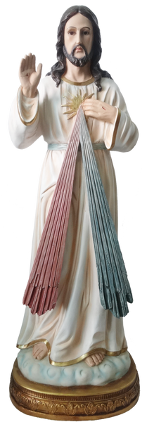 FIGURE MERCIFUL JESUS 99 CM GLASS EYES