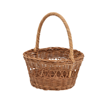 COSUL DIN RATTAN 21 x 12/25 CM CU MANER - NATURAL *1720