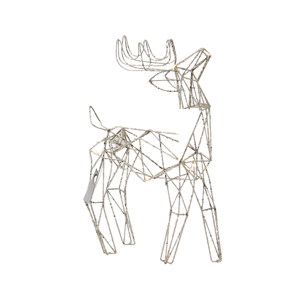 CHRISTMAS DECORATION - LED REINDEER 44 CM GEOMETRIC