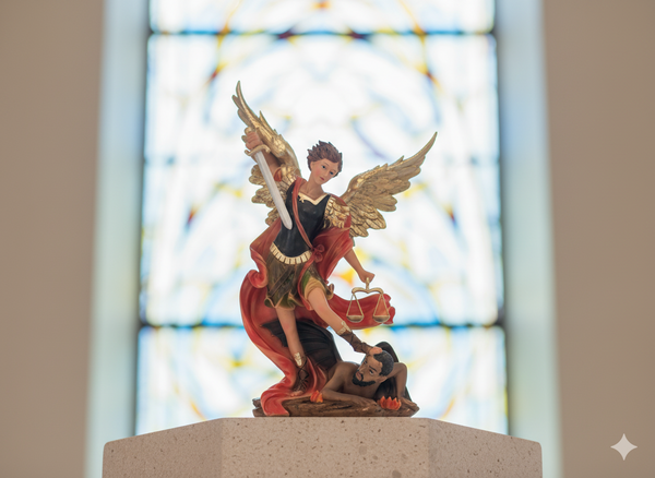 FIGURINE SAINT MICHAEL THE ARCHANGEL 56 CM