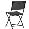 SET DE MOBILIER PENTRU BALKON - MASA ROTUNDĂ + 2 ȘEZLONGURI FOLDABLE - NEGRU *6643