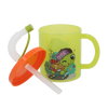 KUBEK PLASTIKOWY 210ML ZE SŁOMKĄ *8551