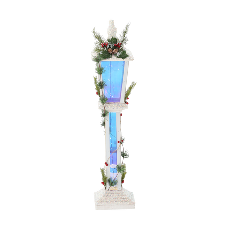 Vianočná biela LED lampa 19 x 19 x 85 CM *5188