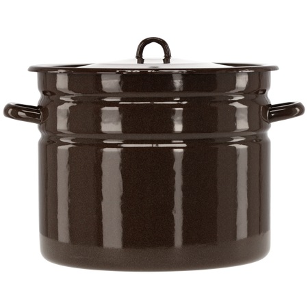 GARNEK EMALIOWANY PROSTY 20 L 32 CM BRĄZ Z/P *3592