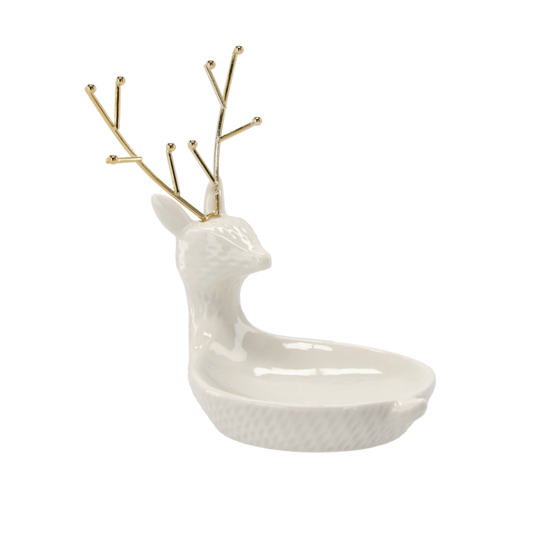 STOJAK NA BIŻUTERIĘ RENIFER LEŻĄCY 20 x 13.3 x 18.6 CM opak=1szt * 1290