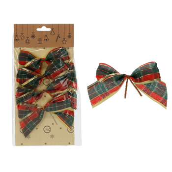 KPL. 4 KOKARDEK BOŻONARODZENIOWYCH 10CM opak=120kpl *7900