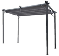 PERGOLA OGRODOWA SZARA 3 X 4M 2.95 x 3.95 x H2.3m *5699