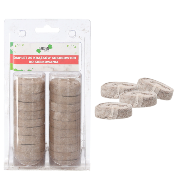 SET OF 20 COCONUT DISCS FOR SPROUTING