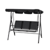 GARDEN SWING WITH TEXTILENE 170 x 110 x 153 cm BLACK *3118