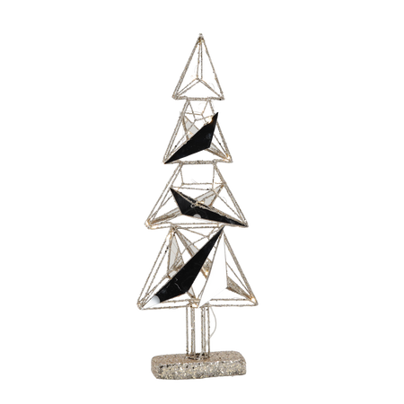 CHRISTMAS DECORATION - LED CHRISTMAS TREE 52 CM GEOMETRIC