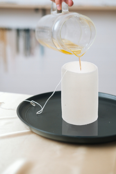 Silicone mold for candles spiral