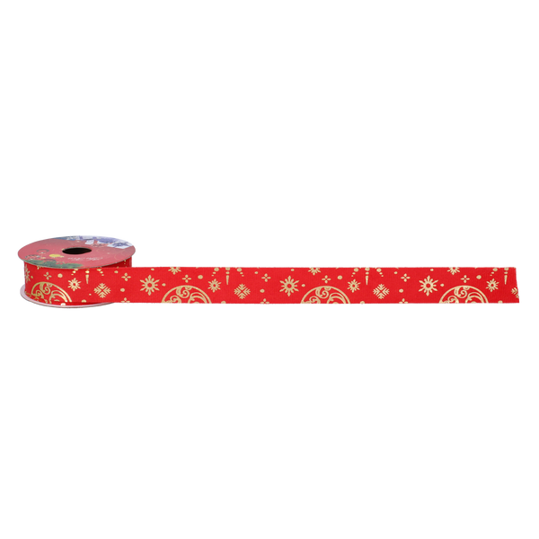CHRISTMAS DECORATIVE RIBBON 2.5 CM x 2.7M