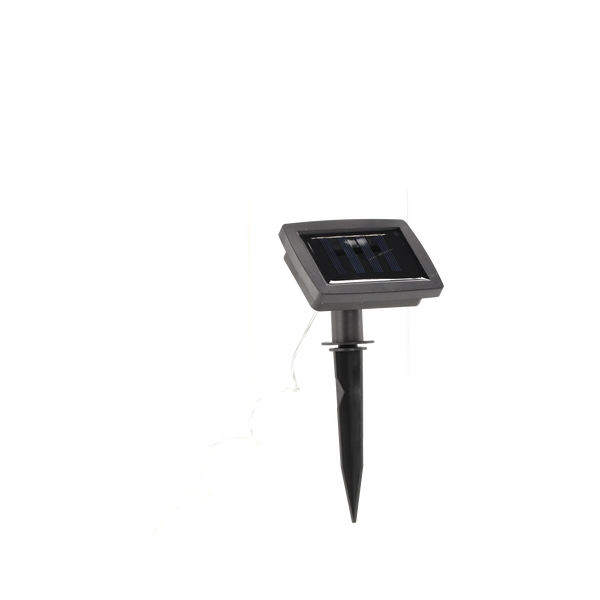 LED GHIRLANDA SOLARĂ PENTRU GRĂDINĂ LUNGIME 2 + 1,2 M CU CLIP 5 LED ALB CALD *6063