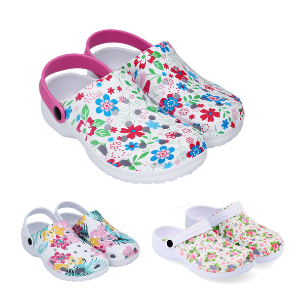 ZÁHRADNÉ PAPUČE VEĽKOSŤ 36-41 KVETINY *3580