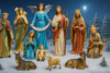 SET DE FIGURI DE CRĂCIUN 11 EL. de 60 CM polyresin *0510