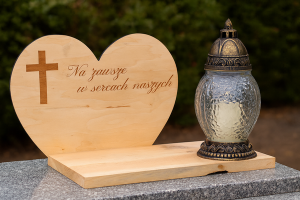 CANDLE HOLDER HEART 05 UNBURNED 22X30X15.5CM