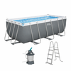 PISCINĂ CU CADRU 4,12 x 2,01 x 1,22 M (PISCINĂ, POMPĂ DE NISIP, SCARĂ, DISTRIBUITOR)
