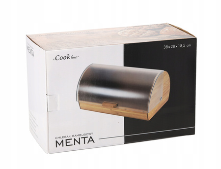 CHLEBAK MENTA - BAMBUS CU CAPAC DIN PLASTIC 38 x 28 x 18,5 CM *3185