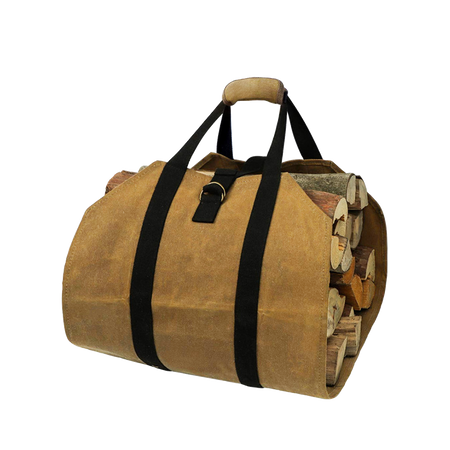 CANVAS FIREWOOD CARRY BAG