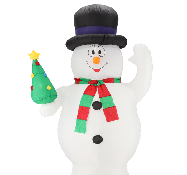 INFLATABLE SNOWMAN LED 240 CM