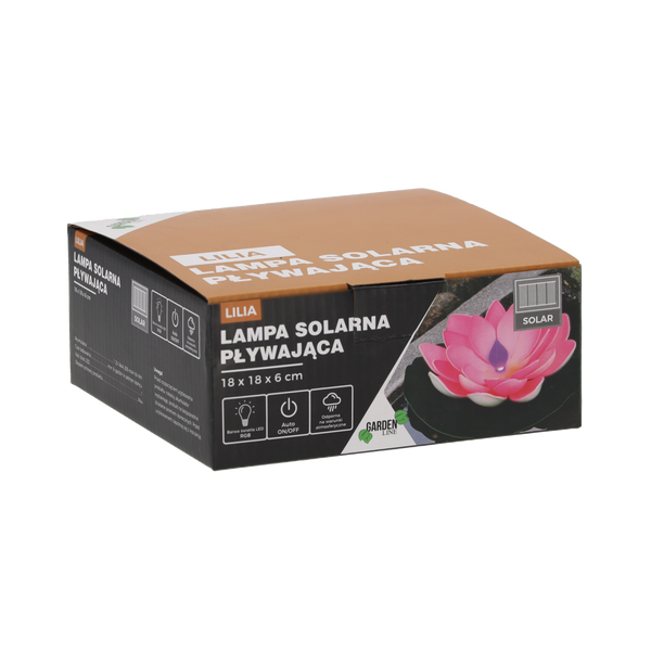 LAMPĂ SOLARĂ PLUTITOARE LILIECE 18 x 18 x 6 cm MULTICOLOR *0074