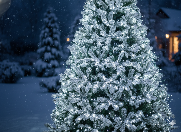 APLIQUE LED CLUSTER 400L ALB RECE, LUNGIME 3 + 4 M INTERIOR/EXTERIOR *8158