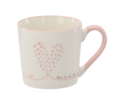 CUP PORCELANĂ 390ML INIMI MIX MODELE *6088